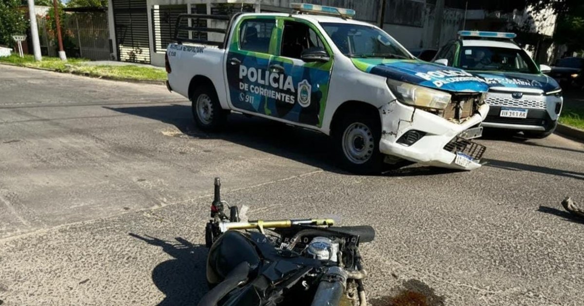 Corrientes: dos personas heridas tras el choque entre un patrullero y ...