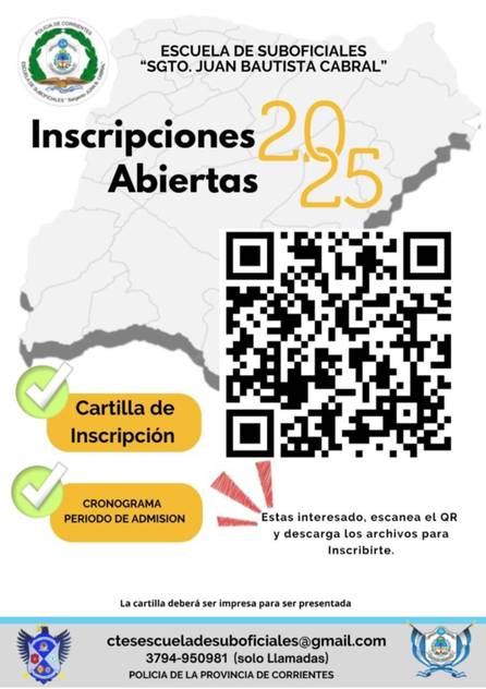 Se abren las inscripciones para la Escuela de Suboficiales de Corrientes