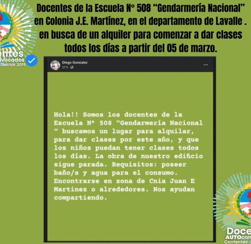 Obra nacional: se complica el inicio de clases en una escuela paralizada hace 17 meses- Obra nacional: se complica el inicio de clases en una escuela paralizada hace 17 meses