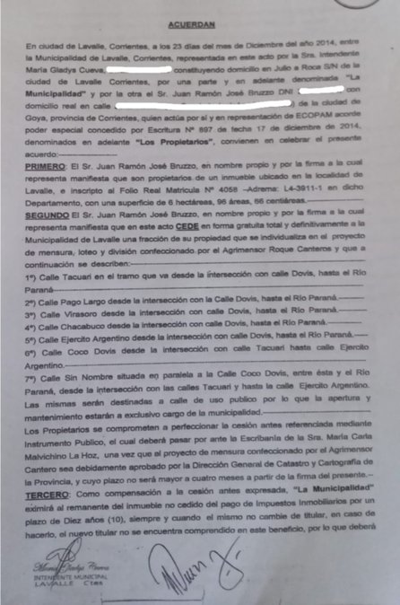  Tras 14 años, continúa el conflicto por un terreno de 7 hectáreas en la costa de Lavalle