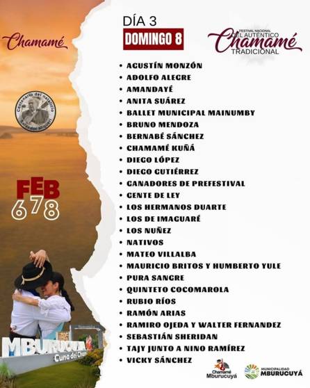 Festival del Auténtico Chamamé Tradicional: grilla oficial y valor de las entradas