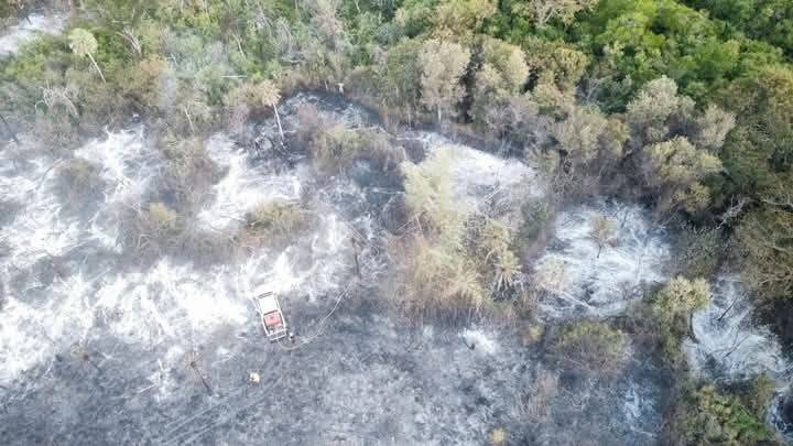 Se reactivó el fuego en la Reserva de San Cayetano y lleva más de 200 hectáreas quemadas - Se reactivó el fuego en la Reserva de San Cayetano y lleva más de 200 hectáreas quemadas