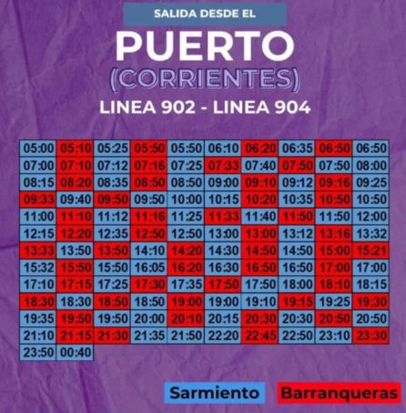 Rigen nuevos horarios del colectivo Chaco - Corrientes- Rigen nuevos horarios del colectivo Chaco - Corrientes