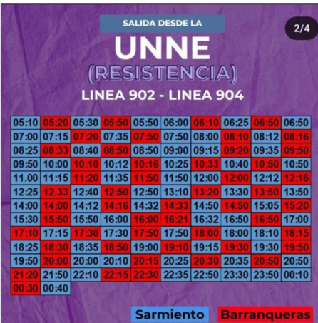 Rigen nuevos horarios del colectivo Chaco - Corrientes- Rigen nuevos horarios del colectivo Chaco - Corrientes