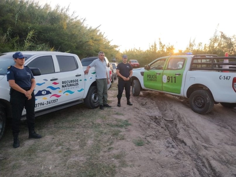 Secuestraron dorados y reeles en operativo sobre el río Corriente- Secuestraron dorados y reeles en operativo sobre el río Corriente
