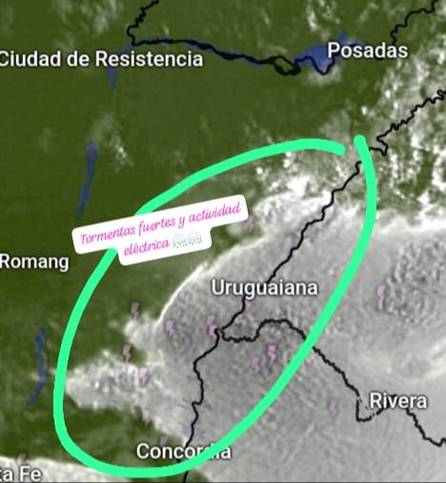 Corrientes bajo alerta por tormentas y caída de granizo