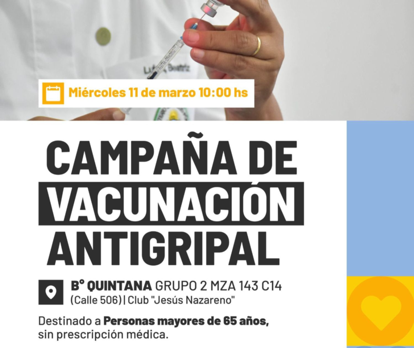 Corrientes inicia la campaña de vacunación antigripal para adultos mayores