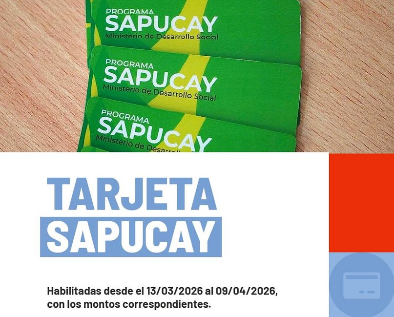 1773329094659 Se habilitan las Tarjetas Sapucay