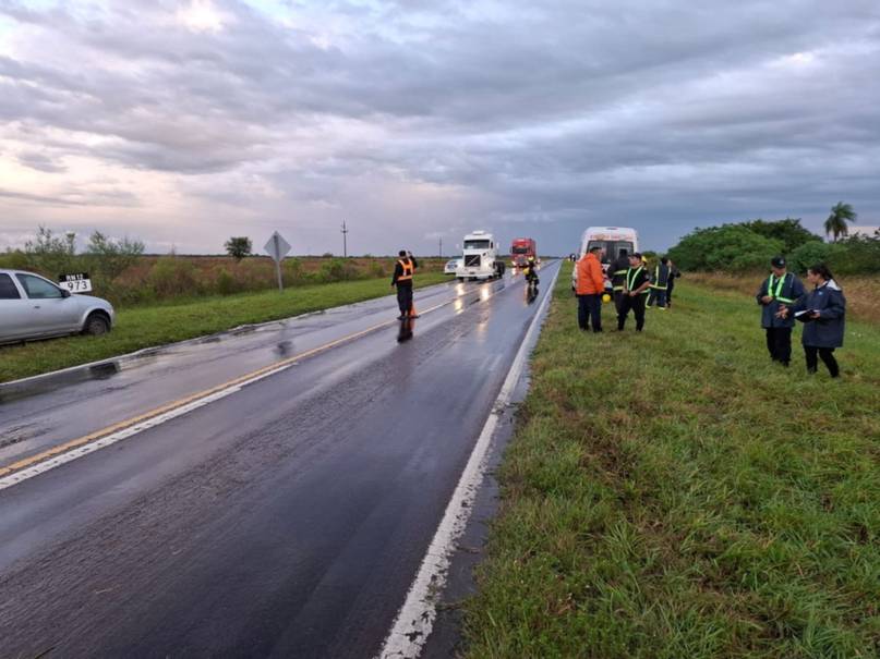 Murieron tres personas en sendos choques sobre la Ruta 12 en Empedrado e Ituzaingó
