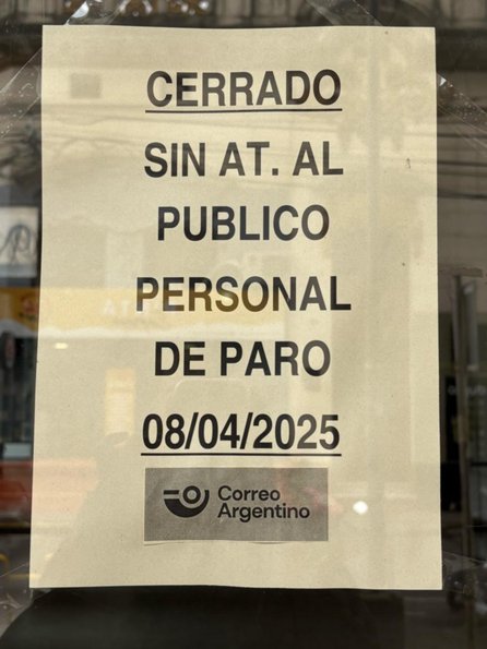 Correo Argentino: determinaron 24 horas de paro por el reclamo de una mejora salarial- Correo Argentino: determinaron 24 horas de paro por el reclamo de una mejora salarial