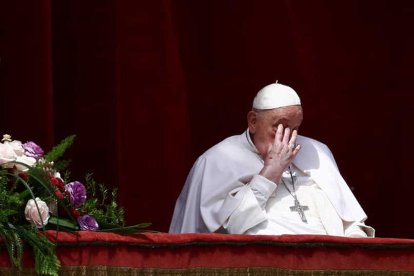 El Papa Francisco estuvo presente durante la misa de Pascuas- El Papa Francisco estuvo presente durante la misa de Pascuas