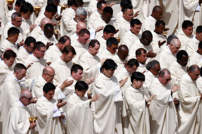 El Papa Francisco estuvo presente durante la misa de Pascuas- El Papa Francisco estuvo presente durante la misa de Pascuas