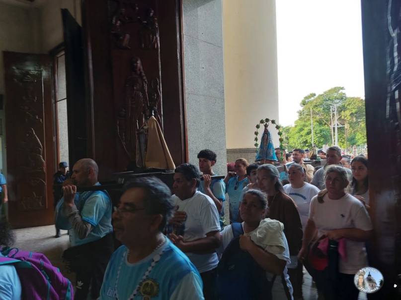 Con una profunda fe y devoción, arribaron a Itatí los peregrinos  de los Tres Pueblos 