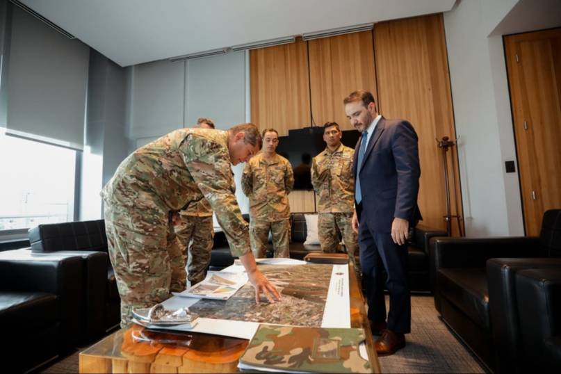 Juan Pablo Valdés avanzó en el proyecto del cruce Bella Vista - Villa Ocampo