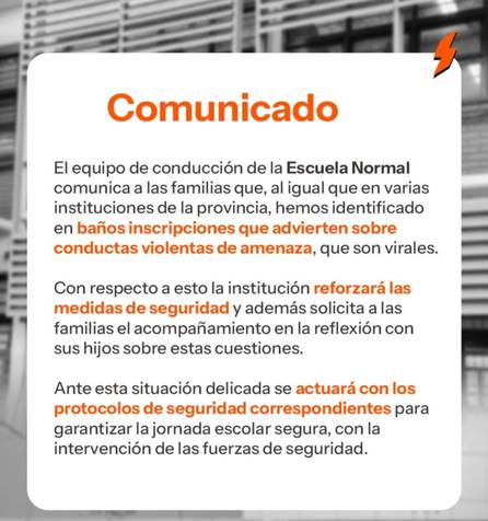 Alarma en colegios de Corrientes por amenazas simultáneas de tiroteos: interviene la Policía 