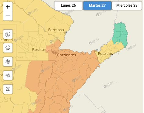 Llegada de un frío polar y alerta naranja por lluvias: el pronóstico para Corrientes- Llegada de un frío polar y alerta naranja por lluvias: el pronóstico para Corrientes