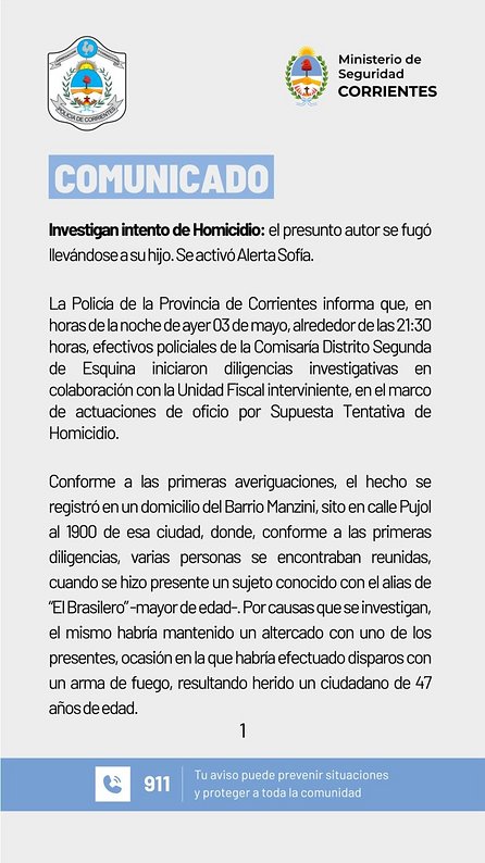 El Gobierno de Corrientes profundiza la búsqueda de Nahuá y su padre