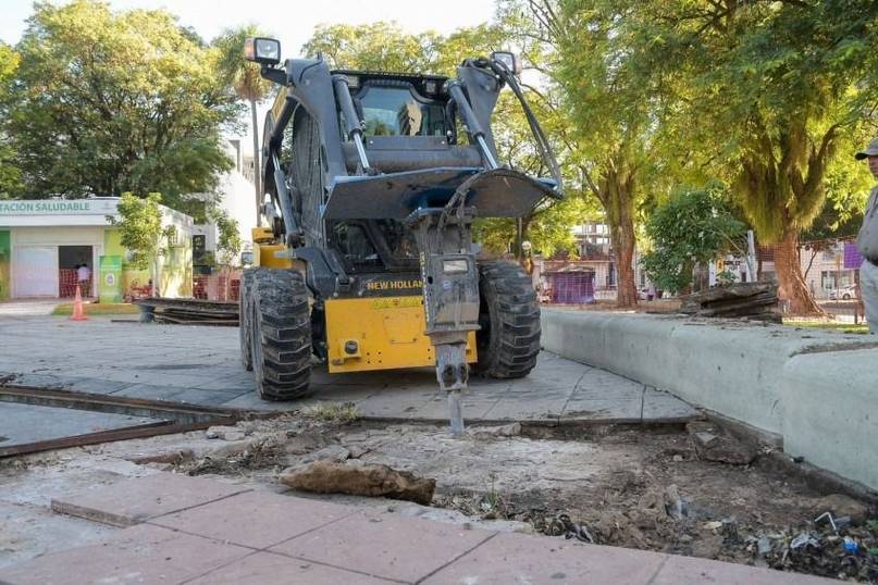 A siete semanas de la demolición de la fuente, arranca una nueva etapa de obras en la plaza Cabral