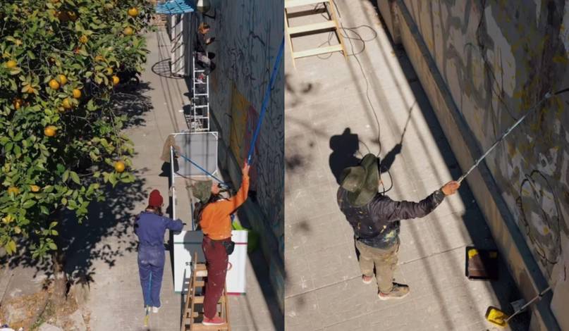 Un mural de 700 metros cuadrados contará la historia de “El Piso” en Corrientes- Un mural de 700 metros cuadrados contará la historia de “El Piso” en Corrientes