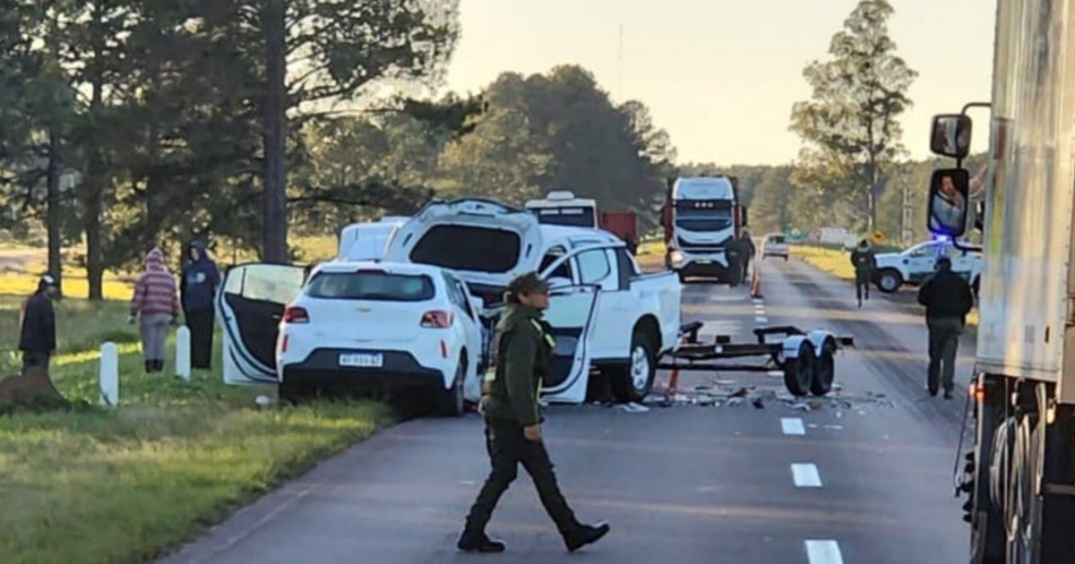 Ituzaingó: murieron dos personas tras un choque frontal sobre la Ruta ...
