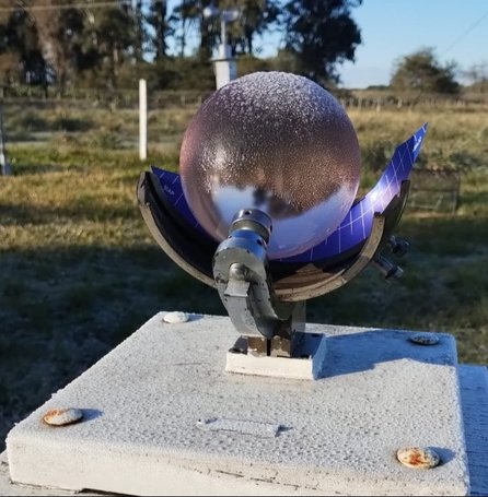 Sorpresa en Mercedes: un heliofanógrafo se congeló por las bajas temperaturas - Sorpresa en Mercedes: un heliofanógrafo se congeló por las bajas temperaturas