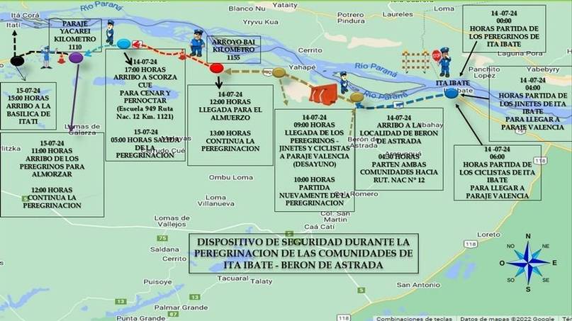 Cortes y desvíos: así es el operativo para la tradicional peregrinación a Itatí