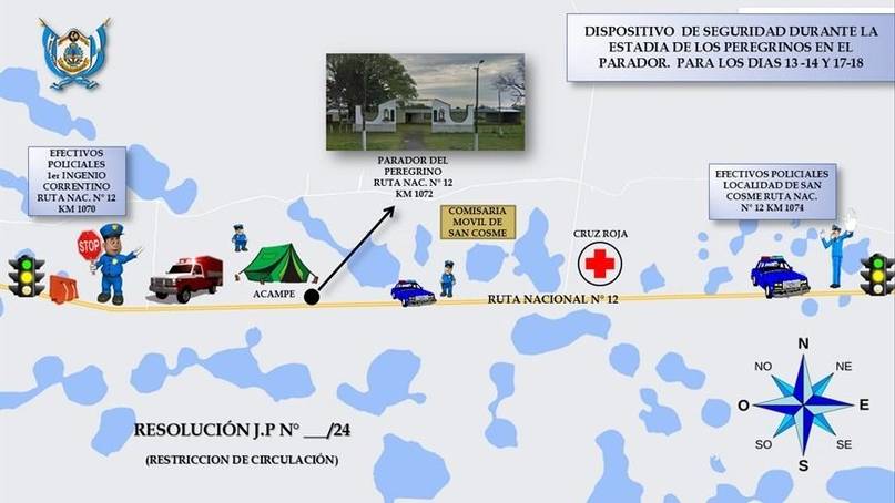 Cortes y desvíos: así es el operativo para la tradicional peregrinación a Itatí