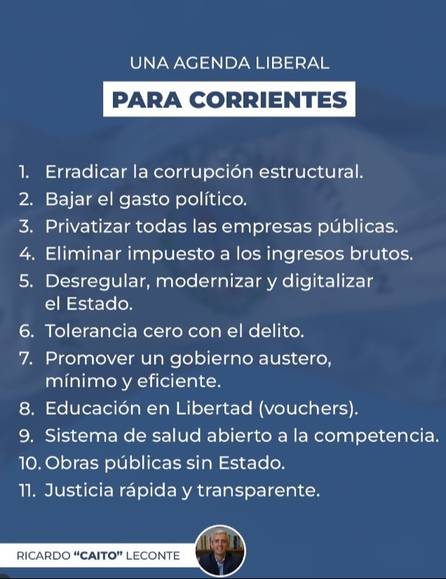 Caito Leconte: "Hay que derogar toda la legislación que beneficie a los políticos"