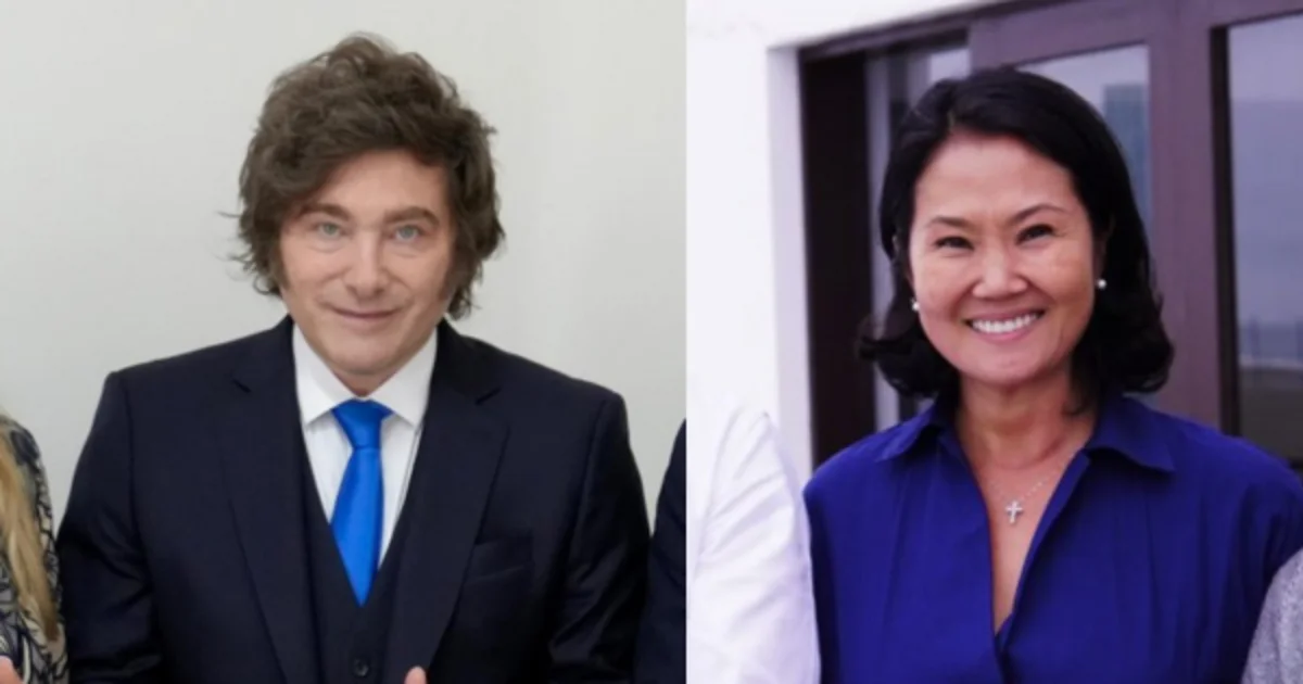 Javier Milei felicitó a Keiko Fujimori y evalúa viajar a Perú para la asunción presidencial