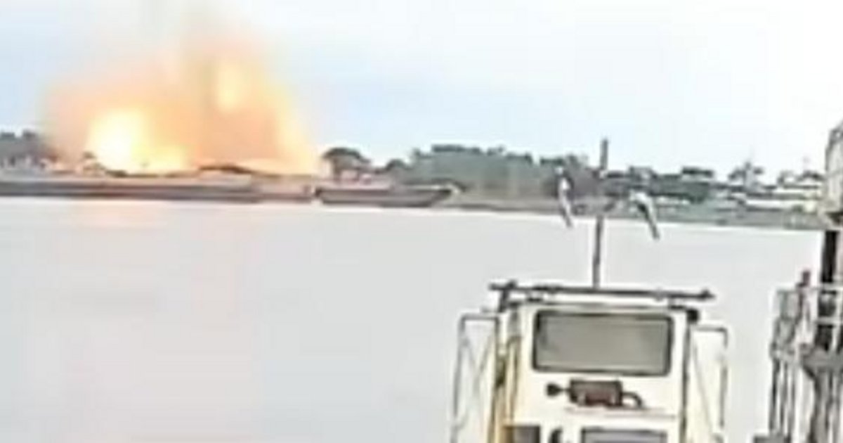 Cinco personas murieron tras la explosión de una barcaza en el río Paraguay