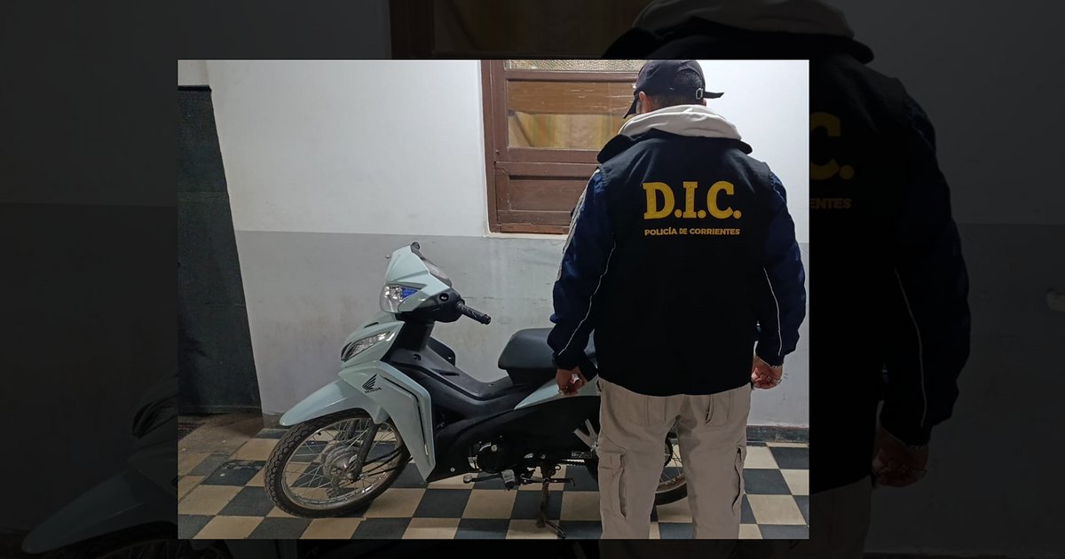 Tras una investigación se recuperó una motocicleta robada en Corrientes
