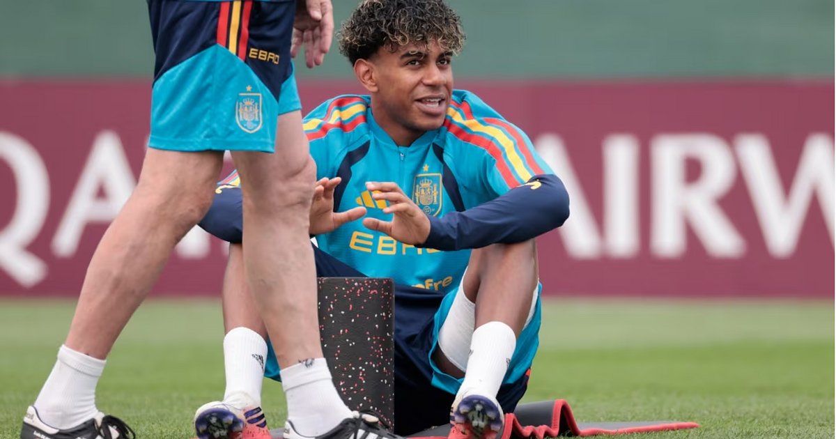 Preocupación en España: Lamine Yamal no se entrenó por una molestia a tres días de la final contra Argentina