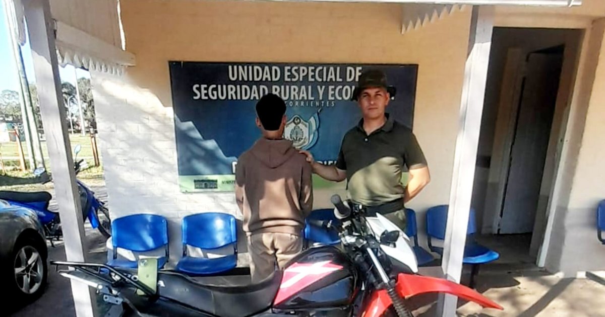 Seuestraron en Corrientes una moto de alta cilindrada con limaduras en el motor