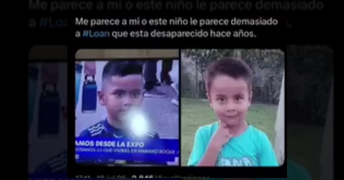 Divisaron a un niño con un "88% de similitudes" morfológicas con Loan Peña | El Litoral