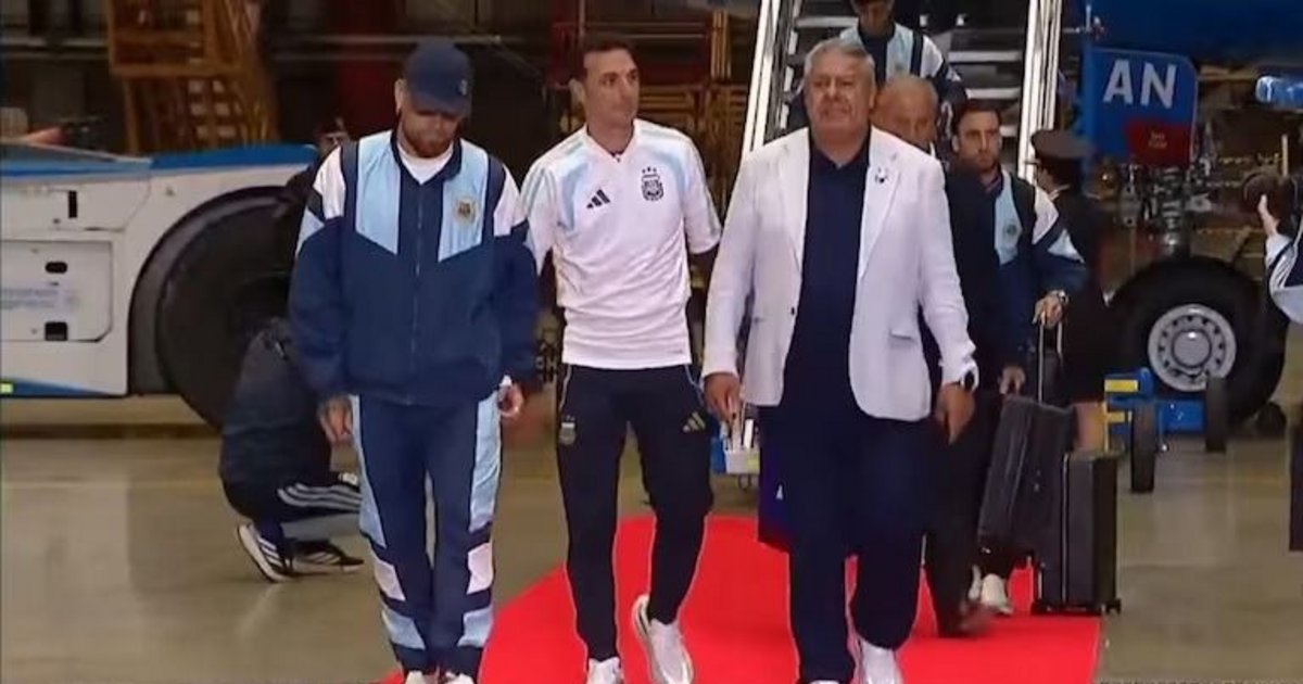 La selección Argentina llegó al país