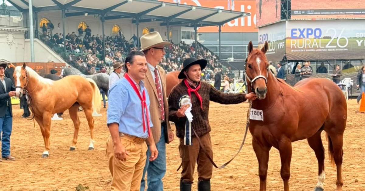 Un caballo correntino ganó el Reservado Gran Campeón Macho en la Exposición Rural