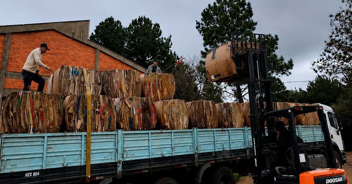 Un municipio correntino comercializó 20.000 kilos de cartón reciclado