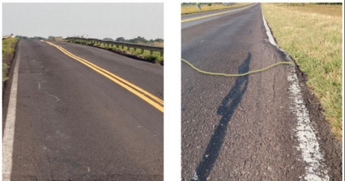 Una por una, las deformaciones de la Ruta Nacional 12 en Corrientes ...
