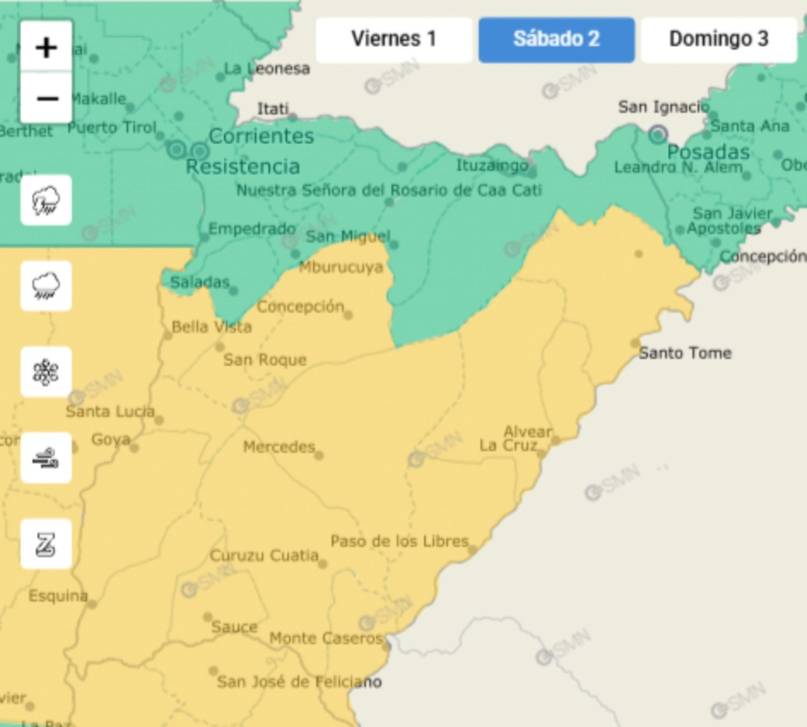 Tras una jornada con vientos de 40 kilómetros por hora, rige alerta amarilla por tormentas- Tras una jornada con vientos de 40 kilómetros por hora, rige alerta amarilla por tormentas