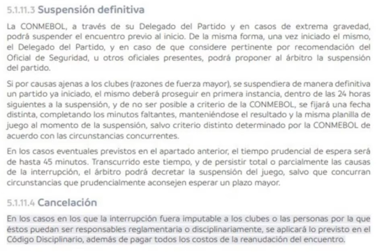 4889 EL COMUNICADO DE LA CONMEBOL TRAS LA BARBARIE EN INDEPENDIENTE-UNIVERSIDAD DE CHILE