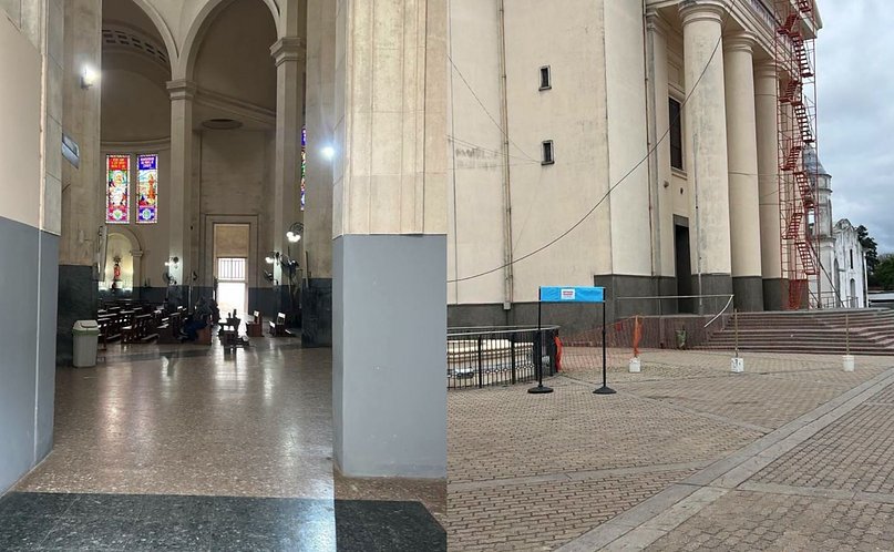 Clausuraron el acceso a la Basílica de Itatí por obras - Clausuraron el acceso a la Basílica de Itatí por obras