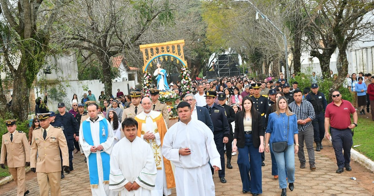 La Cruz rindió homenaje a la Virgen de la Asunción de Acaraguá y Mbororé