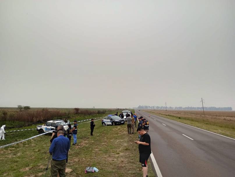 Buscaron restos de Loan a la vera de la Ruta 12