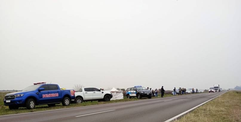 Buscaron restos de Loan a la vera de la Ruta 12