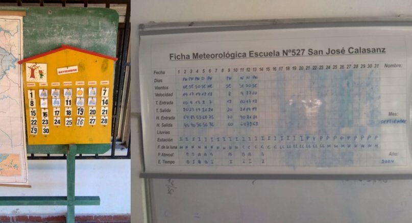 Creó una estación meteorológica en la escuela y quedó entre los mejores maestros del país