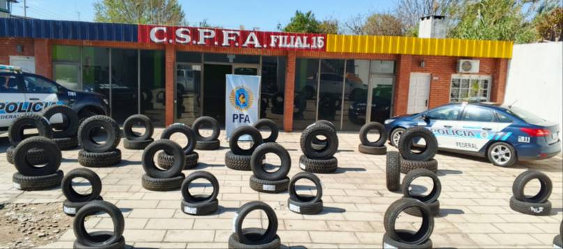 Secuestran neumáticos de contrabando valuados en más de 15 millones en Corrientes