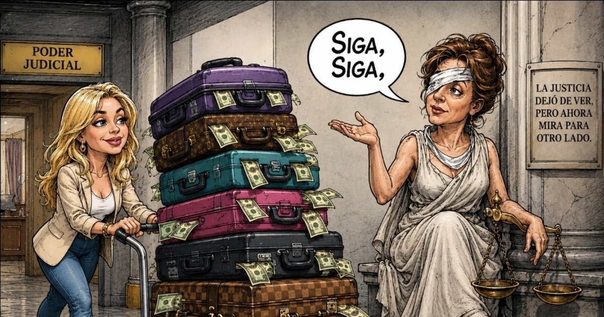 Valijas libertarias y la Justicia del 'siga, siga'