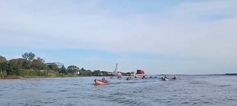 Denuncian que malloneros de Corrientes con pescados, resistieron operativo de Prefectura- Denuncian que malloneros de Corrientes con pescados, resistieron operativo de Prefectura