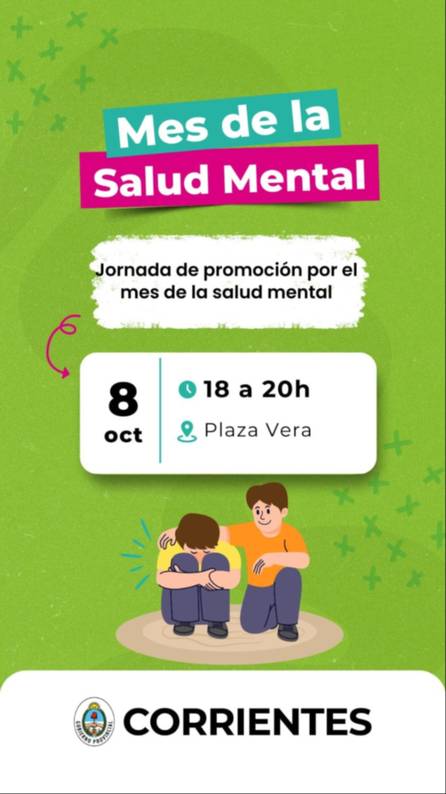 Salud Mental: realizarán jornada de concientización en la plaza Vera de Corrientes