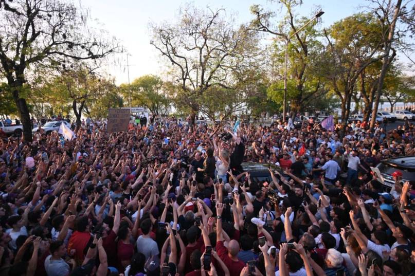 Las imágenes del paso del Presidente por Corrientes